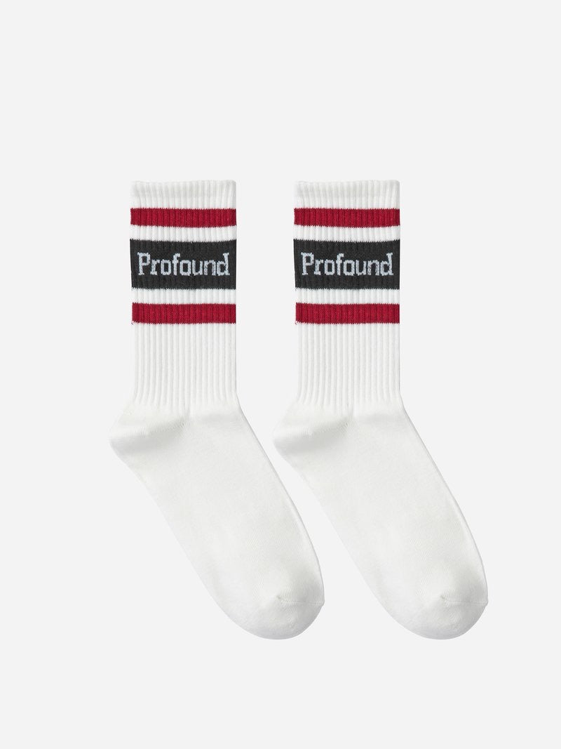 Stripped logo socks