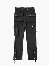NYLON TECH SNAP-BUTTON PANTS