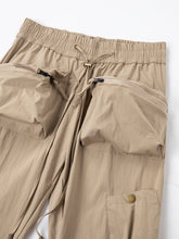 NYLON TECH SNAP-BUTTON PANTS